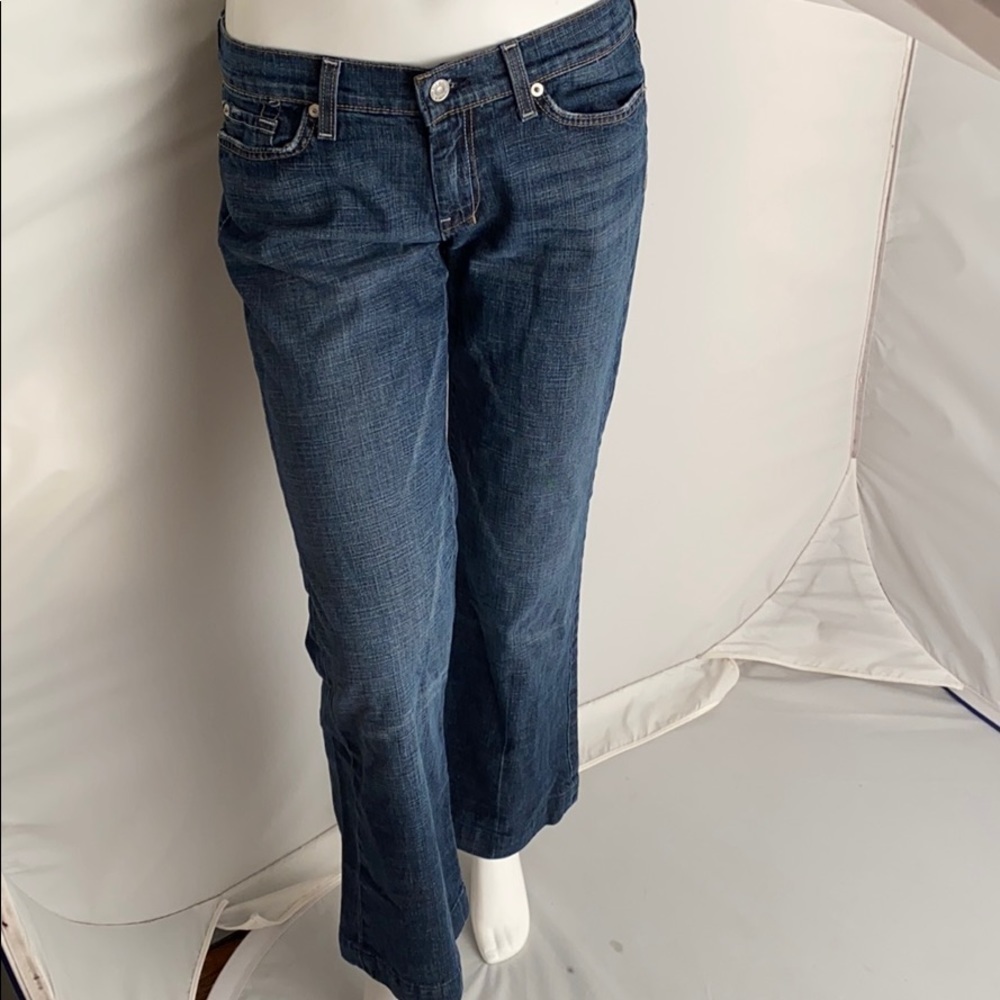 7 for all Mankind Dojo blue flare jeans 30
